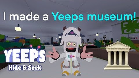I made an awesome museum in Yeeps Hide and Seek! (my rare block collection)