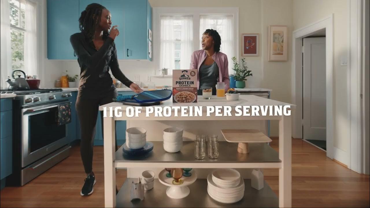 11g of protein per serving. - With 11 grams of protein in every serving, Quaker Oats Granola is your ace in the bowl.