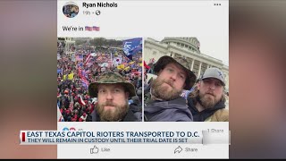 East Texans arrested on charges in relation to Capitol riot to be moved to D.C.