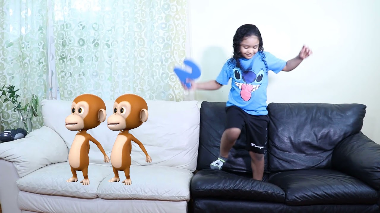 Five Little Monkey Nursery Rhymes Song | Smile Kids Toys