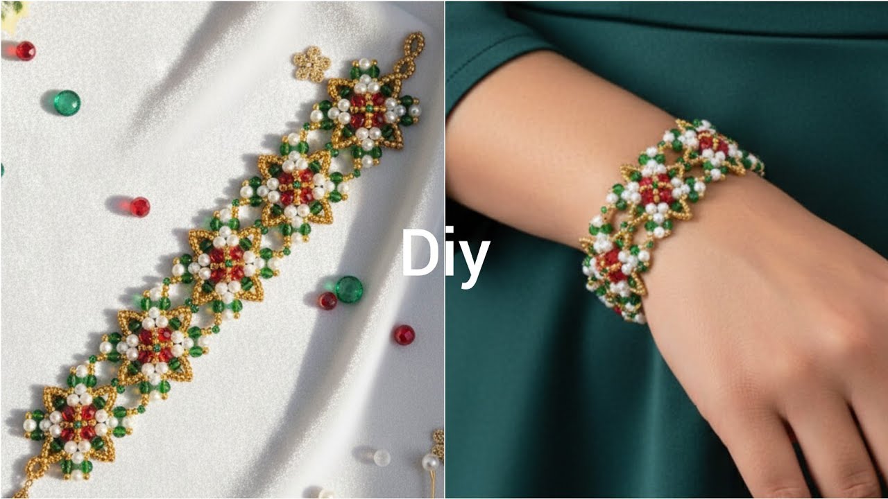 How to make bracelet with beads// Diy bracelet//Beading tutorial # ...