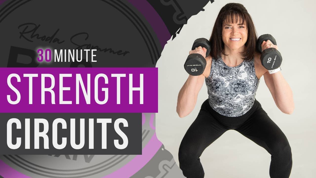 30 Minute Dumbbell Trouble Area Targeted Strength Workout for Women ...