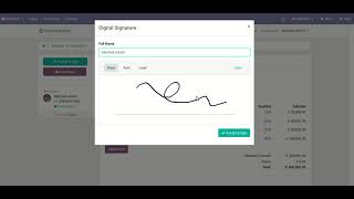Request For Quotation Portal Signature Odoo