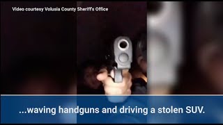 Two men arrested after posting Instagram videos driving stolen SUV
