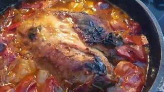 Schweinebraten im Dutch Oven