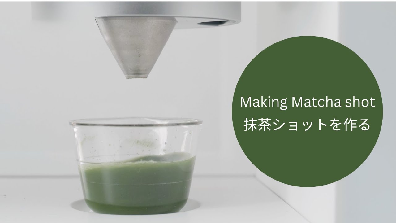 ③ Making Matcha shot ｜ Cuzen Matcha Maker Pro Setup Guide
