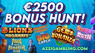 €2500 BONUS HUNT!! HUGGEEE STAKE BONUS!😎🎰