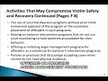 Improving Criminal Justice Responses