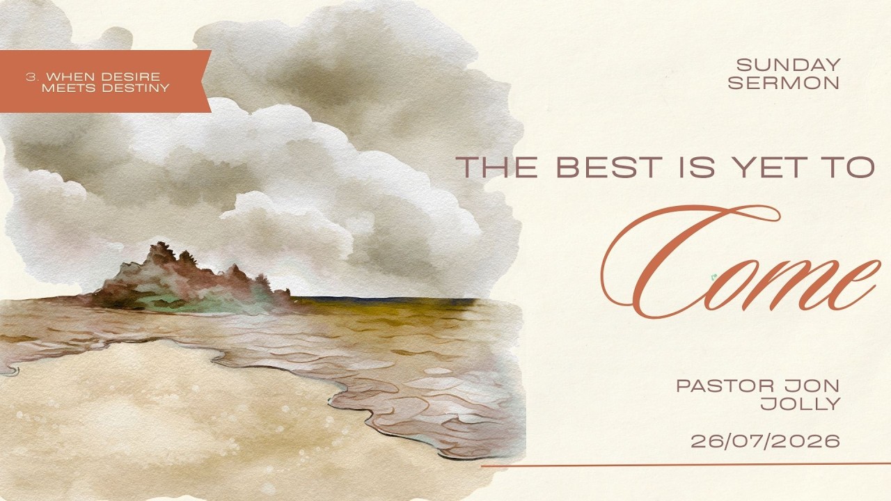 Welcome to this morning's service. Pastor jon Jolly is continuing the series "The Best is Yet to Come". The readings are 1 Corinthians 13 and John 2:1-12.