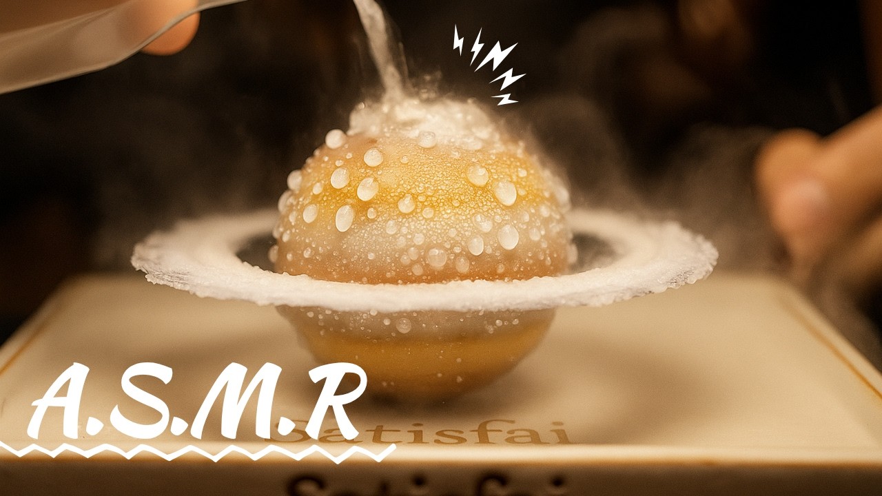 Oddly Satisfying: ASMR Freezing Miniature Space Diorama with Liquid Nitrogen