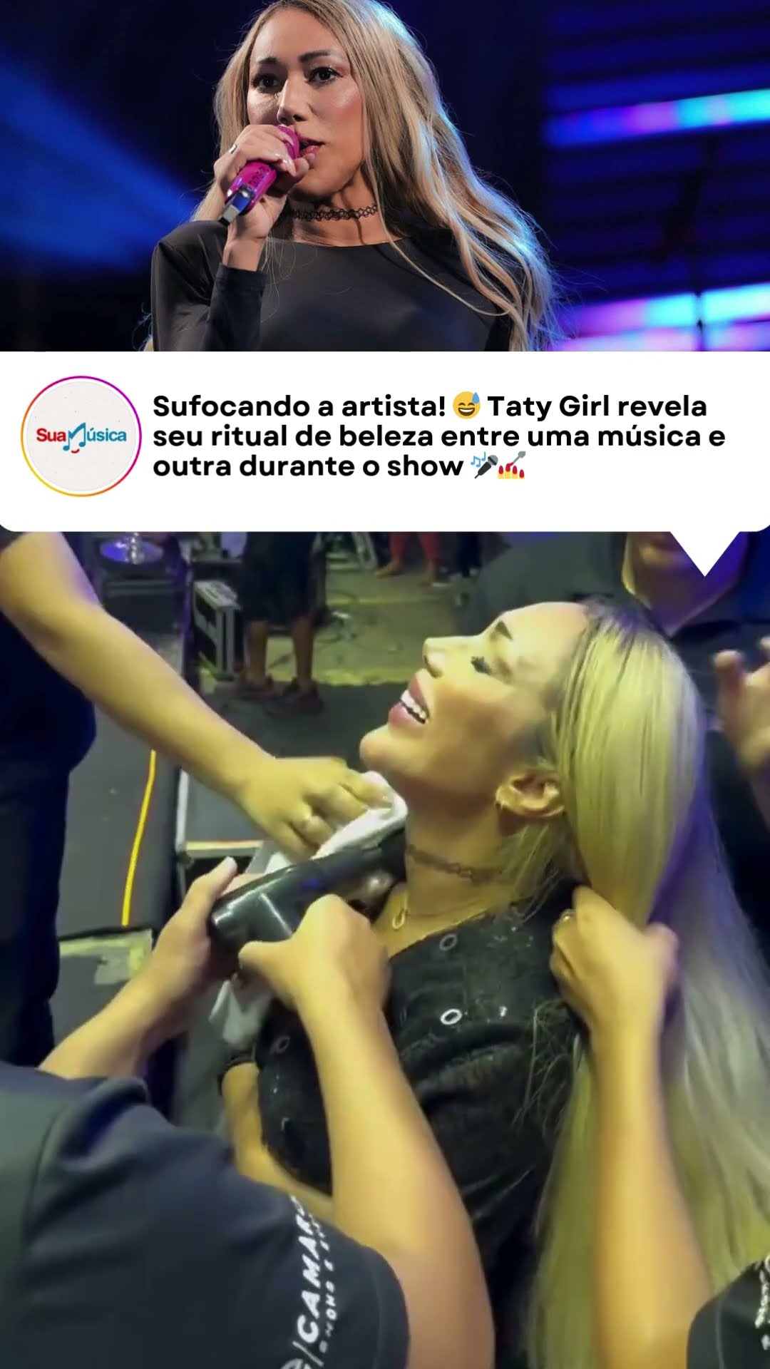 Quem disse que diva não precisa de uma pausa no backstage???  #TatyGirl #forró #bastidores