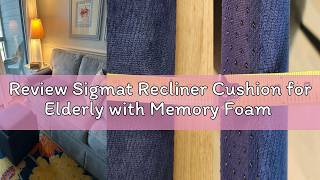Review Sigmat Recliner Cushion for Elderly with Memory Foam 20x20x3 Inches Large Square Seat Cushion