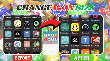 How to Change Icon Size in Android | Change Icon Size in Tecno Camon 40|App Size ko kese chota kare|