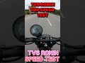 TVS RONIN TOP SPEED TEST #ytshorts