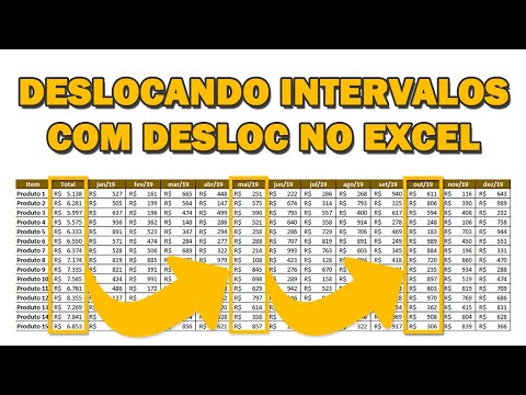 DESLOC - Como DESLOCAR INTERVALOS ou CÉLULAS no Excel