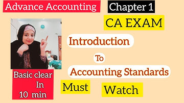 Accounting Standards (AS) In English|CA Intermediate Advanced Accounting |Chapter 1 Explanation