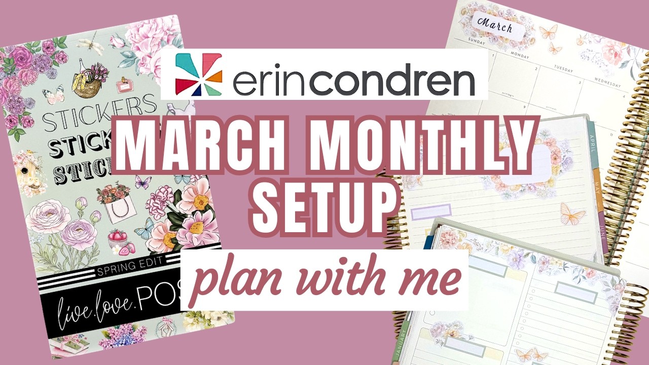 Планирование на март: страницы для планирования, повышения продуктивности и заметок | Эрин Кондре...