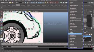 Tutorial on Car Modeling - Volkswagen Beetles model in Maya Chapter 07