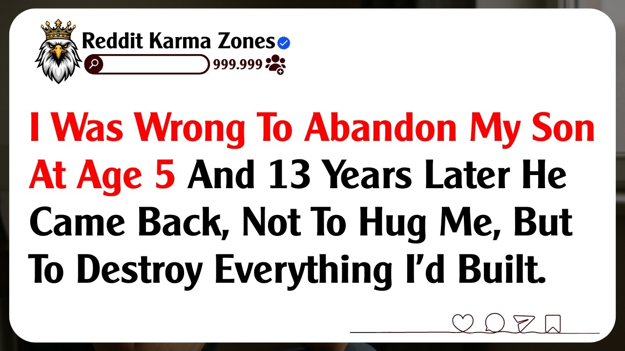 I Was Wrong To Abandon My Son At Age 5 And 13 Years Later He Came Back, Not To Hug Me,...