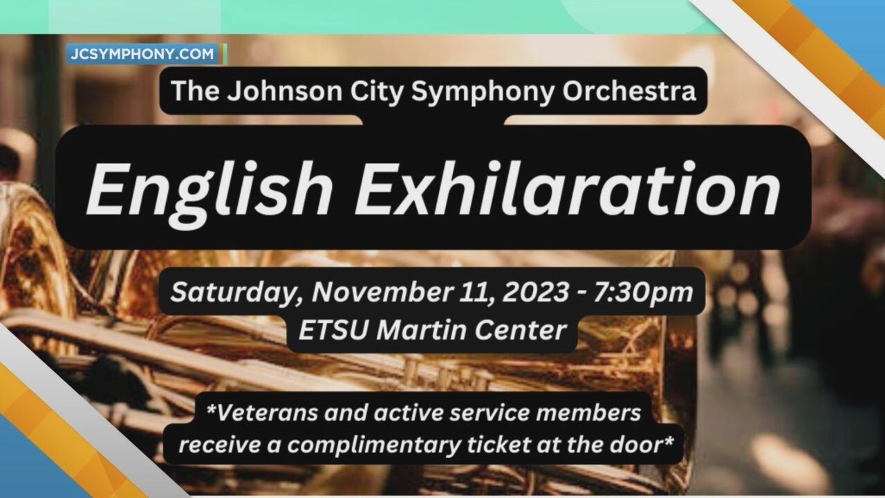 Johnson City Symphony Orchestra & Greeneville High School Band to perform "English Exhilaration"