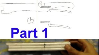 Making a Paper and Cardboard  Medieval Style Crossbow (Part 1)