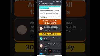 CEX.IO Quiz Answers (30 June/01 July) | CEX.IO Power Tap Airdrop | 100% Correct All Answers! 🚀