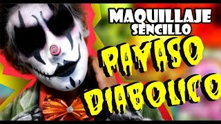 MAQUILLAJE DE PAYASO DIABÓLICO PARA HALLOWEEN⎢Evil Creepy Clown Makeup Tutorial