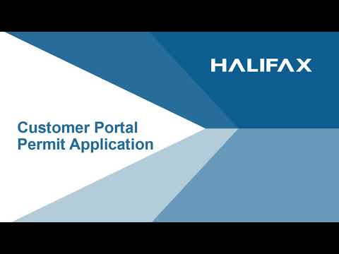 7. Introduction to Permitting, Planning, Licensing & Compliance -Customer Portal  Permit Application