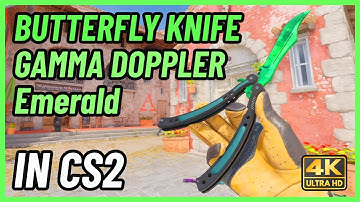 ★ CS2 Butterfly Knife Gamma Doppler (Emerald) | CS2 Knife In-Game Showcase [4K]