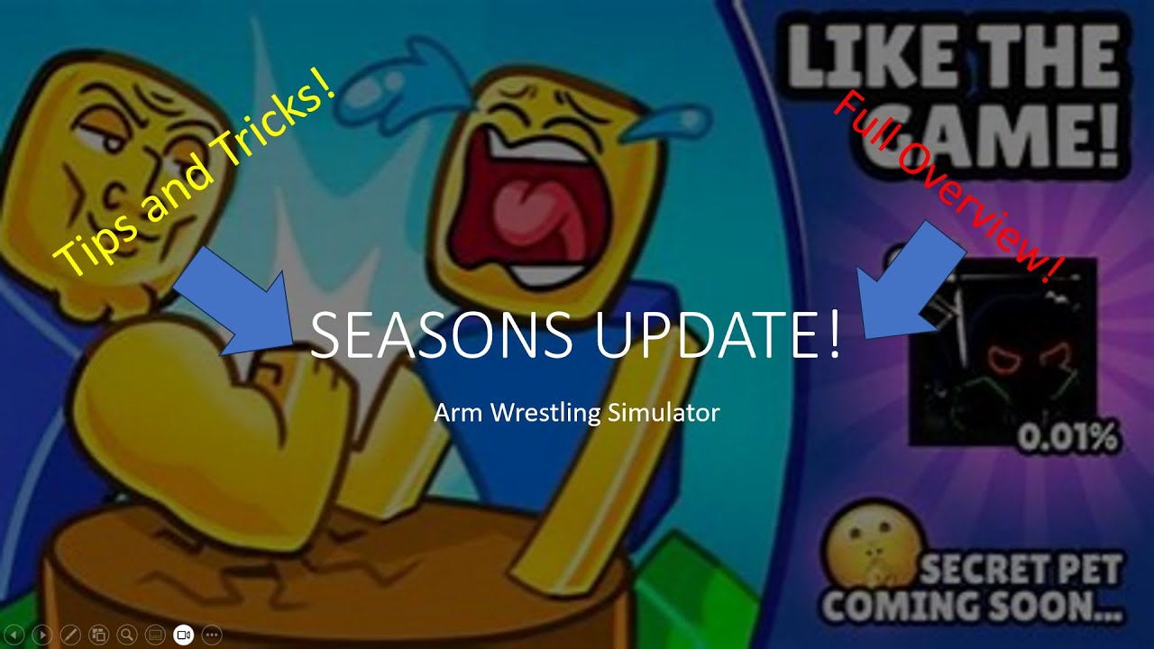 NEW SEASONS UPDATE! ROBLOX ARM WRESTLING SIMULATOR!
