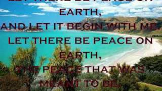Let There Be Peace On Earth  With Lyrics.wmv chords