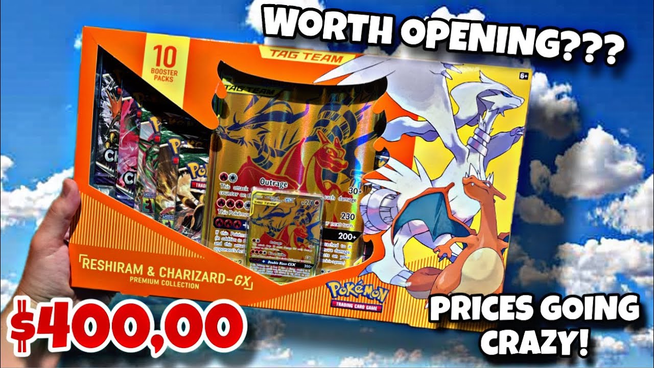 $400 Pokémon Reshiram & Charizard GX Box OPENING! Prices are going crazy! 