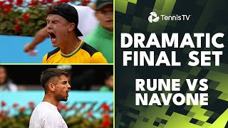 Holger Rune vs Mariano Navone DRAMATIC Final Set! | Madrid 2024 Highlights screenshot 2