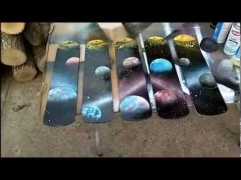 What World S First Space Painted Ceiling Fan Youtube