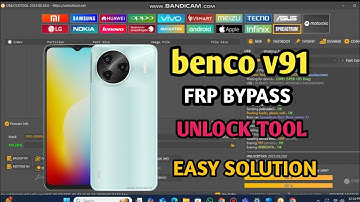 benco v91 frp bypass unlock tool..easy solution..new ticks