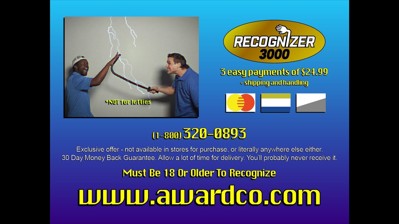 Awardco Recognizer 3000 YouTube