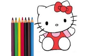 تعليم رسم و تلوين لولو كاتي للأطفال خطوة بخطوة || How to draw Lolo caty step by step