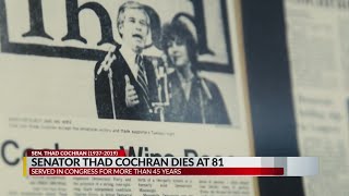 Senator Thad Cochran dies at age 81