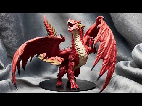 Deep Cuts Unpainted Miniatures Gargantuan Red Dragon WizKids Pathfinder Battles 
