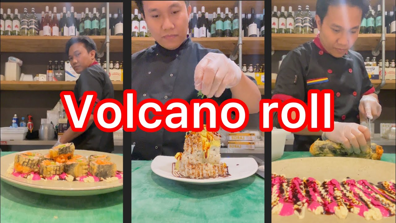 How to make volcano roll | chef pheds australia