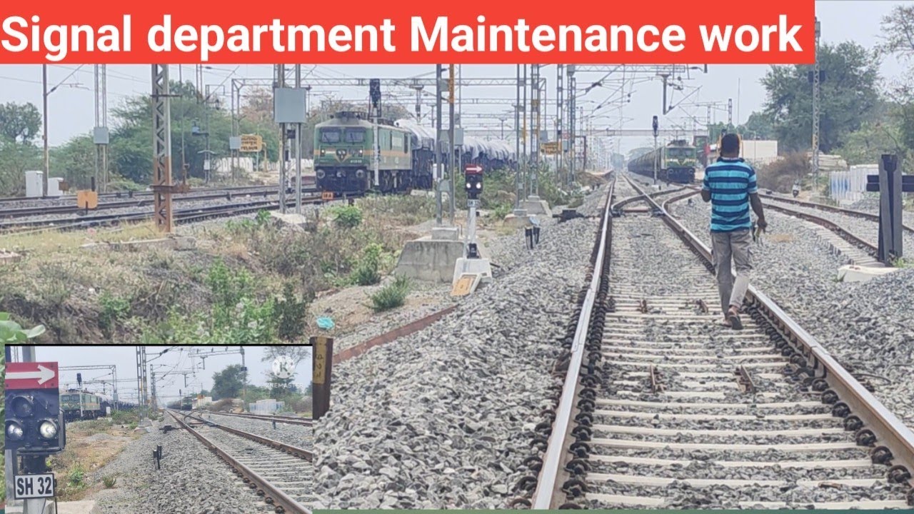 Signal department 🚦🚦 Maintenance work - YouTube