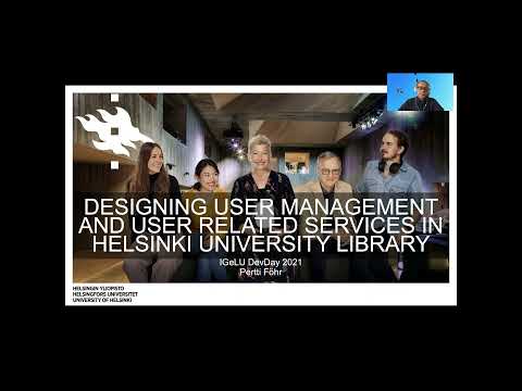 Pertti Föhr  Designing user management and user related services in Helsinki University Library