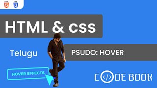 HOVER using CSS | #telugu #codebook