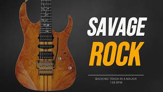 High Energy Rock Backing Track in A Mixolydian
