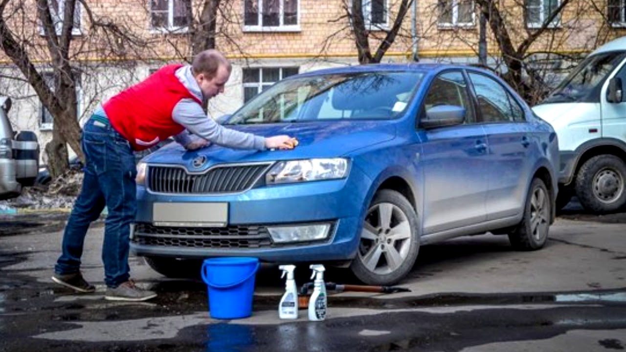Ремонт авто во дворе