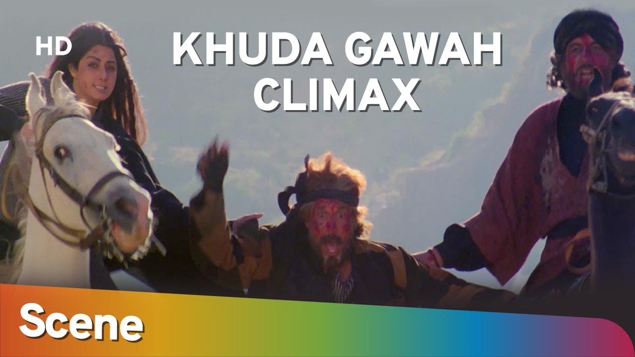 Khuda Gawah Climax Scene  Amitabh Bachchan  Sridevi  Superhit Bollywood Movie