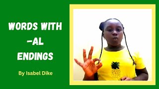 How to Pronounce Words With -AL Endings