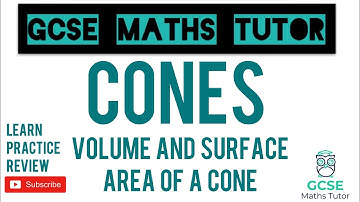 Volume and Surface Area of a Cone | Grade 5 Crossover Playlist | GCSE Maths Tutor