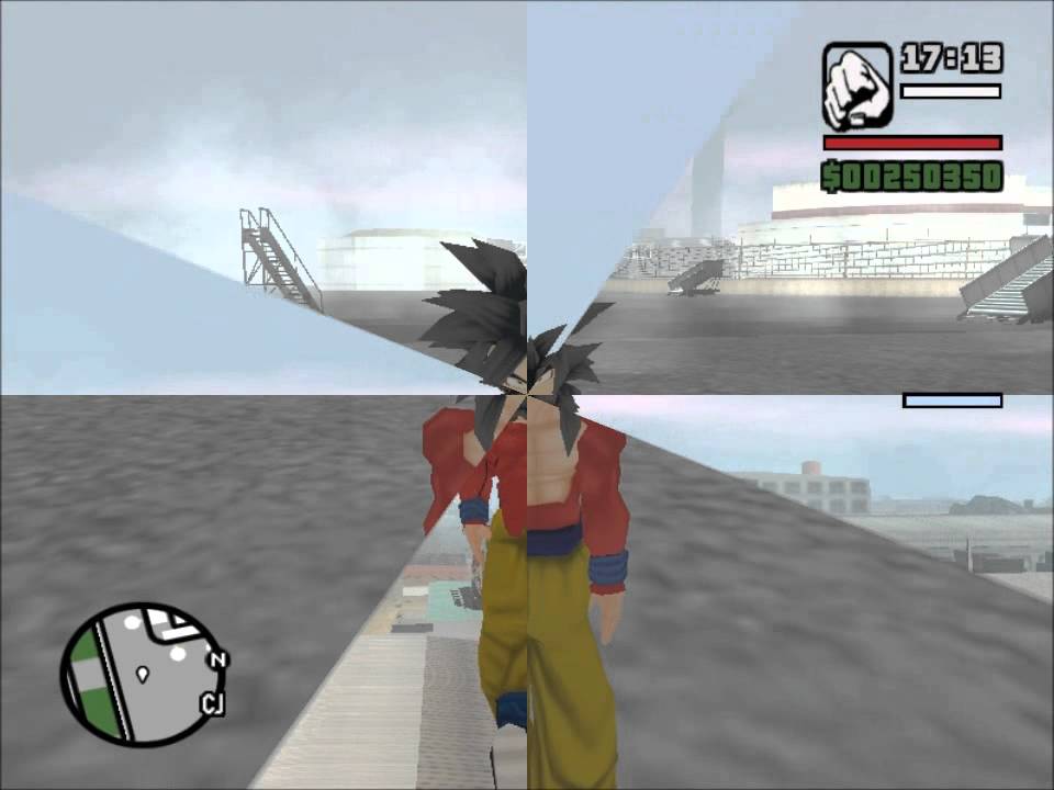 Goku Super Sayajin 4 skin e mod - GTA San Andreas - YouTube