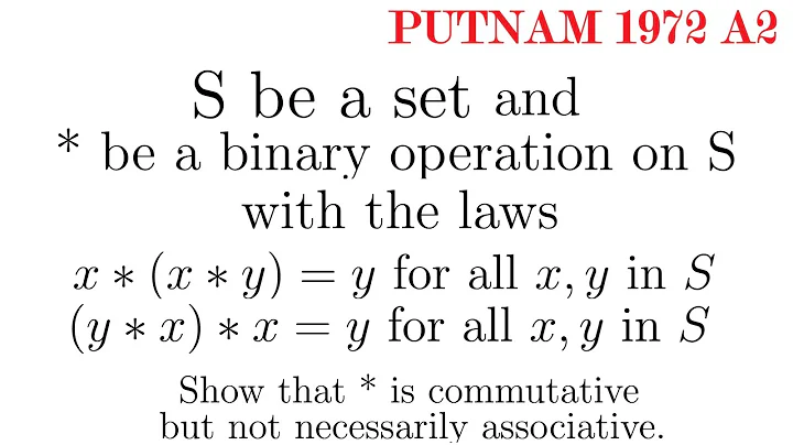Abstract Algebra problem from PUTNAM 1972 A2
